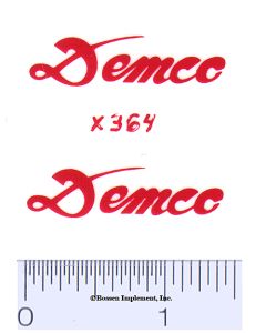 Decal 1/16 Demco - Red