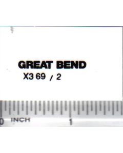 Decal 1/16 Great Bend - Black