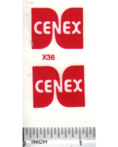 Decal 1/16 Cenex - Red