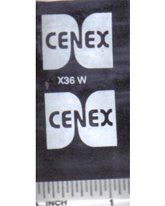 Decal 1/16 Cenex - White