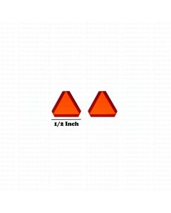 Decal SMV Slow Moving Vehicle 1/16 small set of 2