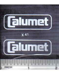 Decal 1/16 Calumet - White on Clear