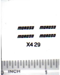 Decal 1/16 Moroso - Black