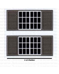 Decal 1/64 Window with Shutters Gray