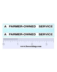 Decal A Farmer-Owned Service (Pair)