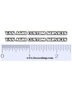 Decal Van Agri Custom Services (Pair)