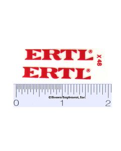 Decal 1/16 Ertl - Red