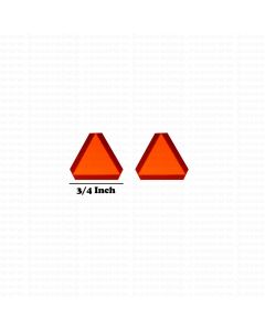 Decal SMV Slow Moving Vehicle 1/16 3/4" set of 2