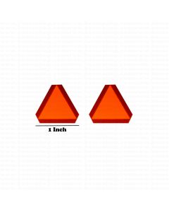 Decal SMV Slow Moving Vehicle 1/16 1" set of 2