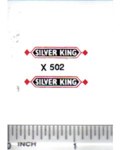 Decal 1/16 Silver King, Red & Black