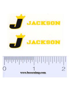 Decal 1/16 Jackson Yellow, Black (pair)