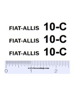 Decal 1/16 Fiat-Allis 10-C (3)