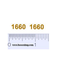 Decal 1/16 Case 1660 Model Number, Light Yellow (pair)