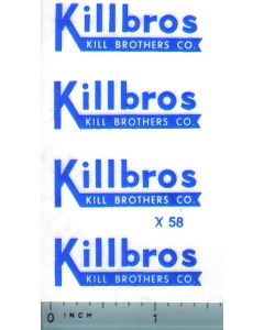Decal 1/16 Killbros - Blue