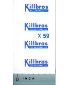Decal 1/64 Killbros - Blue