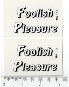 Decal 1/16 Foolish Pleasure