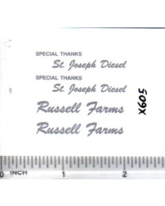 Decal 1/16 St. Joseph Diesel Russel Farms