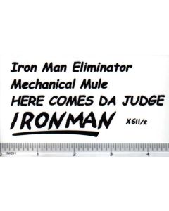 Decal 1/16 Iron Man Eliminator Set - Black