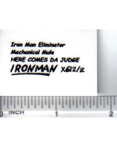 Decal 1/64 Iron Man Eliminator - Black