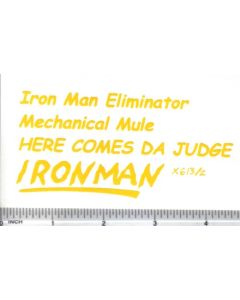 Decal 1/16 Iron Man Eliminator Set - Yellow