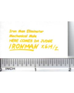 Decal 1/64 Iron Man Eliminator - Yellow
