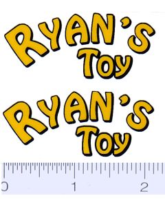 Decal 1/16 Ryan's Toy Decal (Yellow, Black on Clear) (Pair)