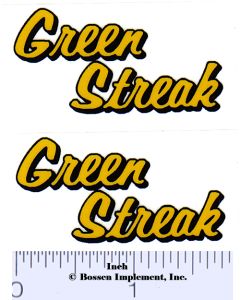 Decal 1/16 Green Streak Decals (Yellow, Black) (Pair)
