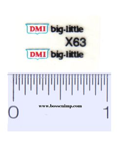 Decal 1/64 DMI big-little (Pair)
