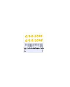 Decal 1/16 Git-R-Done yellow