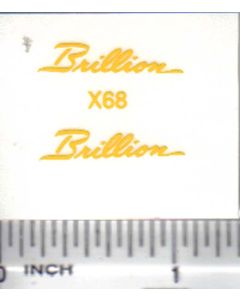 Decal 1/16 Brillion - Yellow