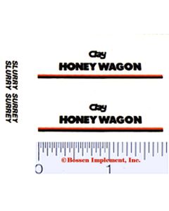 Decal 1/64 Clay Honey Wagon (Pair)