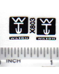 Decal 1/64 Wilson Trailer Company - Black, White