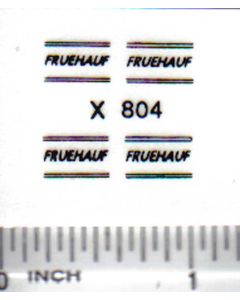 Decal 1/64 Fruehauf - Black