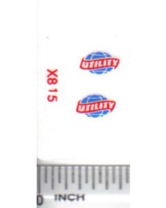 Decal 1/64 Utility - Red, Blue