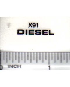 Decal Diesel - Black 3/4 inch