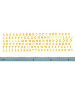 Decal Alphabet Set (yellow)