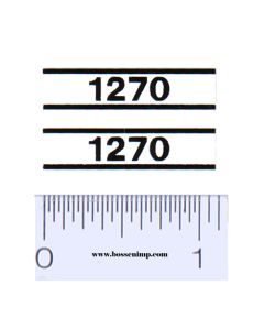 Decal 1/16 Case 1270 Model Numbers (Pair)