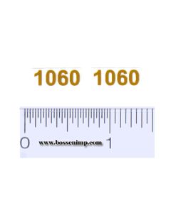 Decal 1/16 Case 1060 Model Number, Light Yellow (pair)