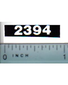 Decal 1/16 Case 2394 Model Numbers (white on black)
