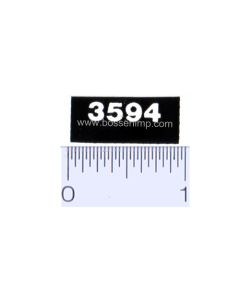 Decal 1/16 Case 3594 Model Numbers (white on black)