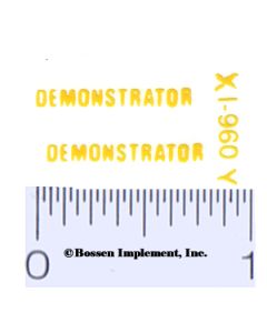 Decal 1/16 Demonstrator (yellow)
