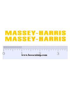 Decal Massey Harris (yellow) pair