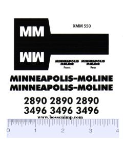 Decal 1/16 MM Combine 2890 or 3496 Complete Set