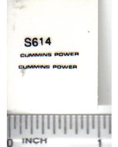 Decal 1/32 Cummins Power