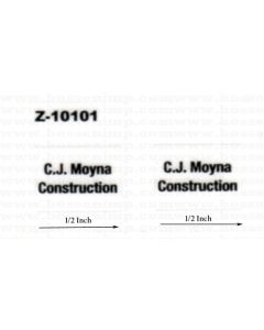 Decal 1/50 C.J. Moyna Construction