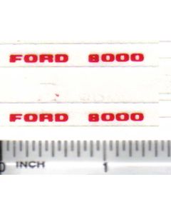 Decal 1/16 Ford 8000 side panels