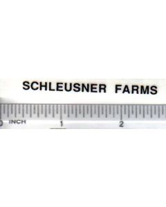 Decal 1/16 Schleusner Farms - Black
