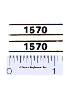 Decal 1/16 Case 1570 Model Numbers