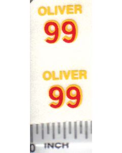 Decal 1/16 Oliver 99