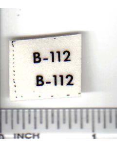 Decal 1/16 Allis Chalmers B-112 model numbers